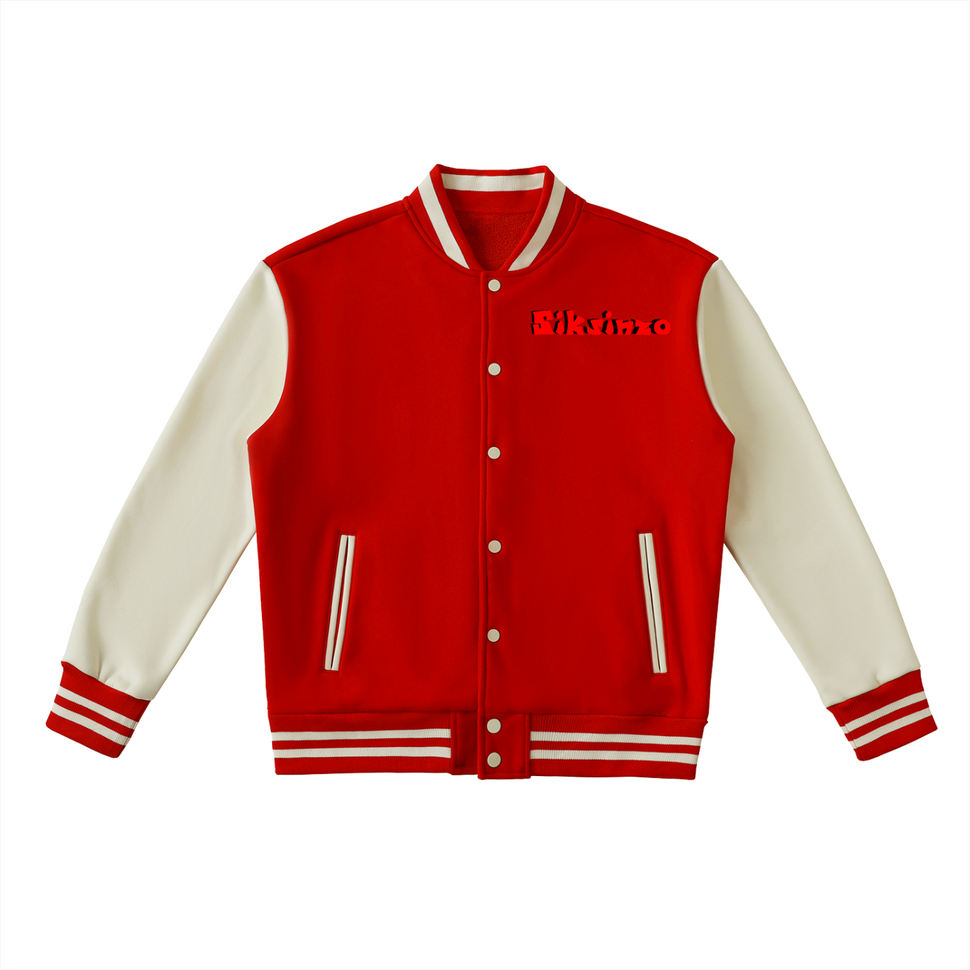 Siksinzo Two-Tone Fleeced Varsity Jacket