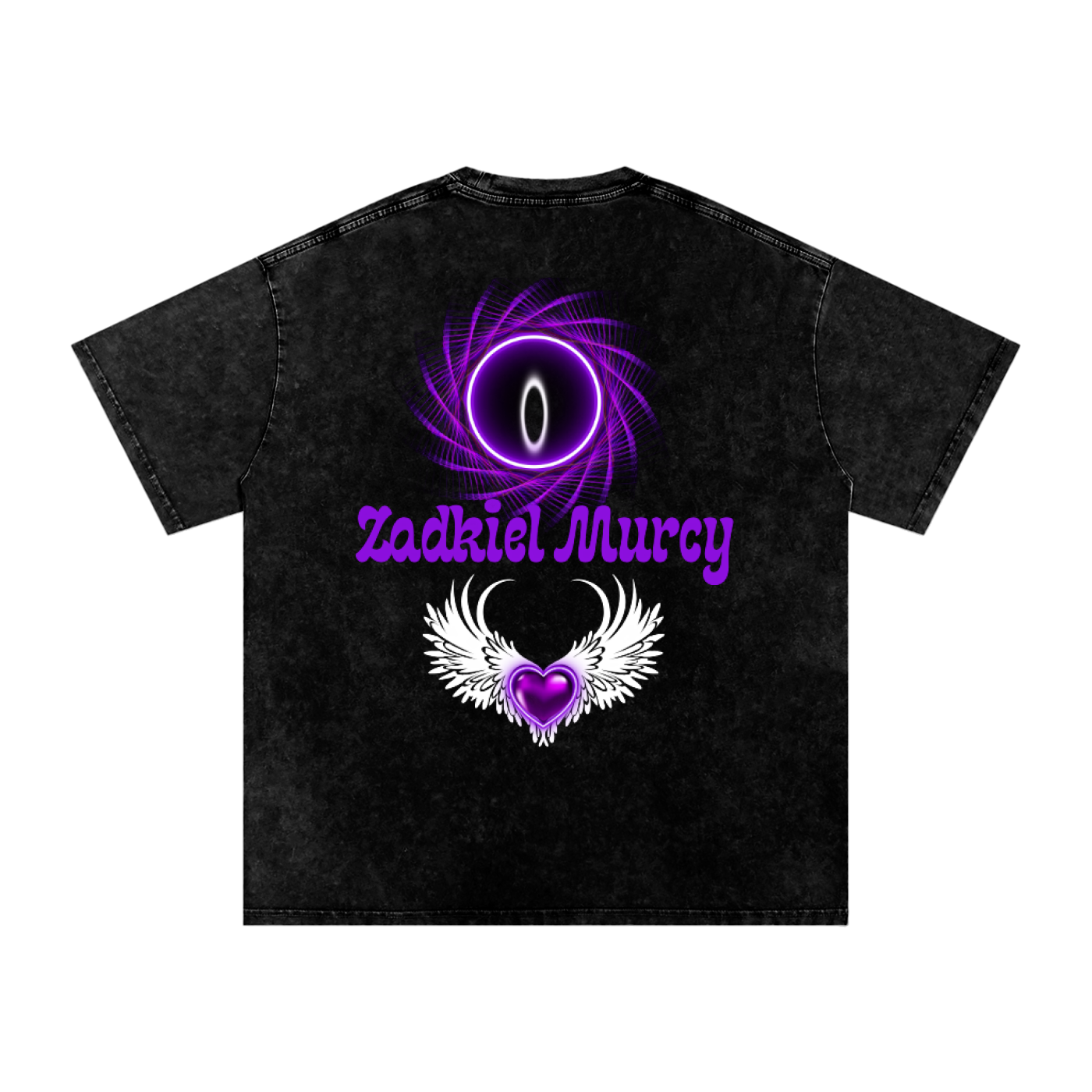 Zadkiel Murcy (Acid Wash Oversize T-Shirt - 250 GSM)