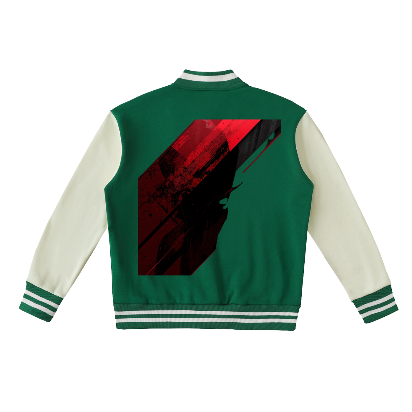 Siksinzo Two-Tone Fleeced Varsity Jacket