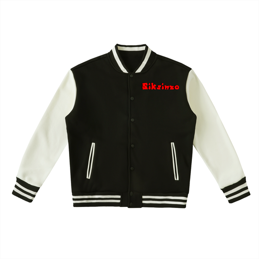 Siksinzo Two-Tone Fleeced Varsity Jacket